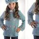 Palton tricotat pentru fete